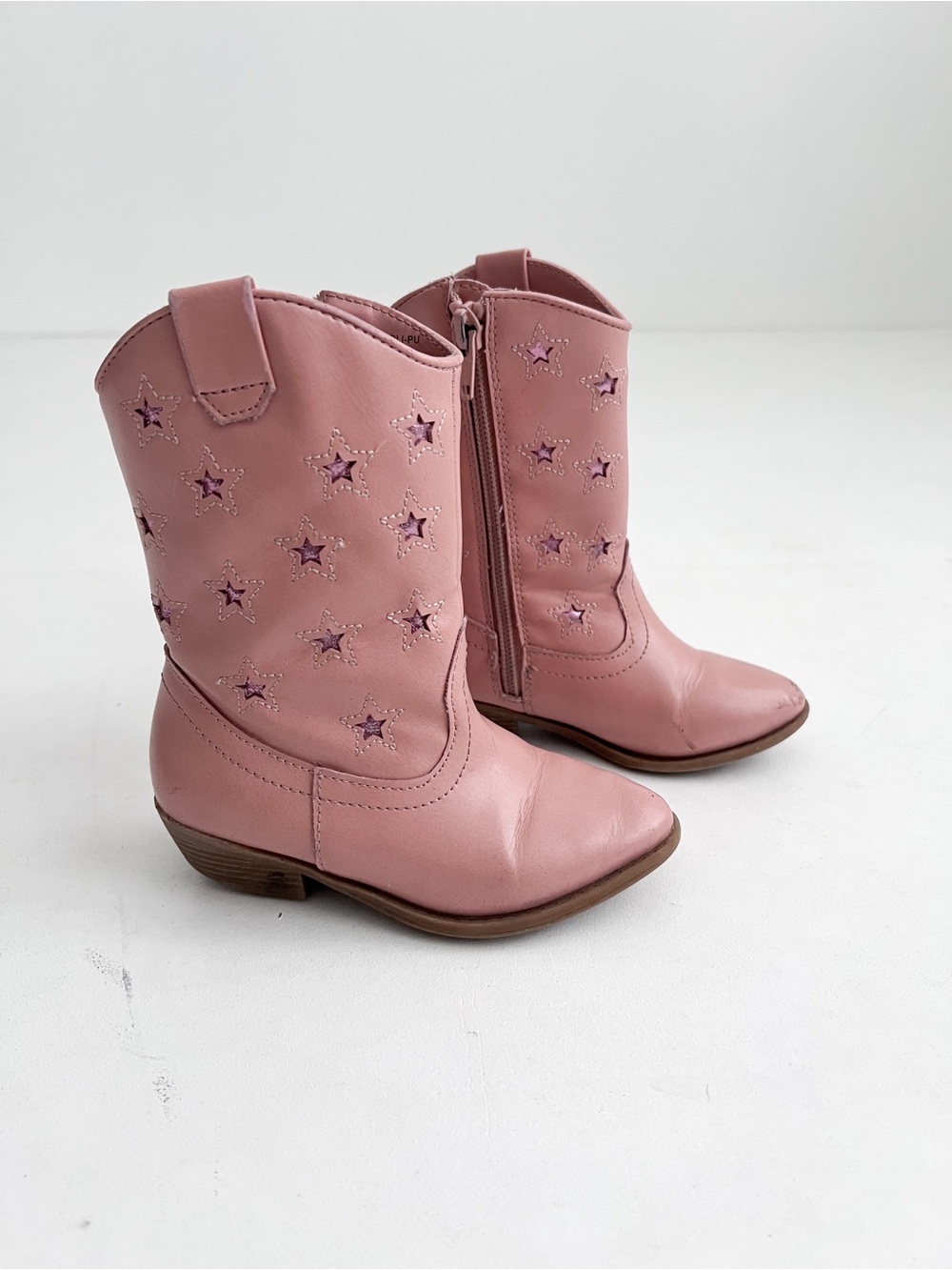 Toddler Pink Star Western Boots